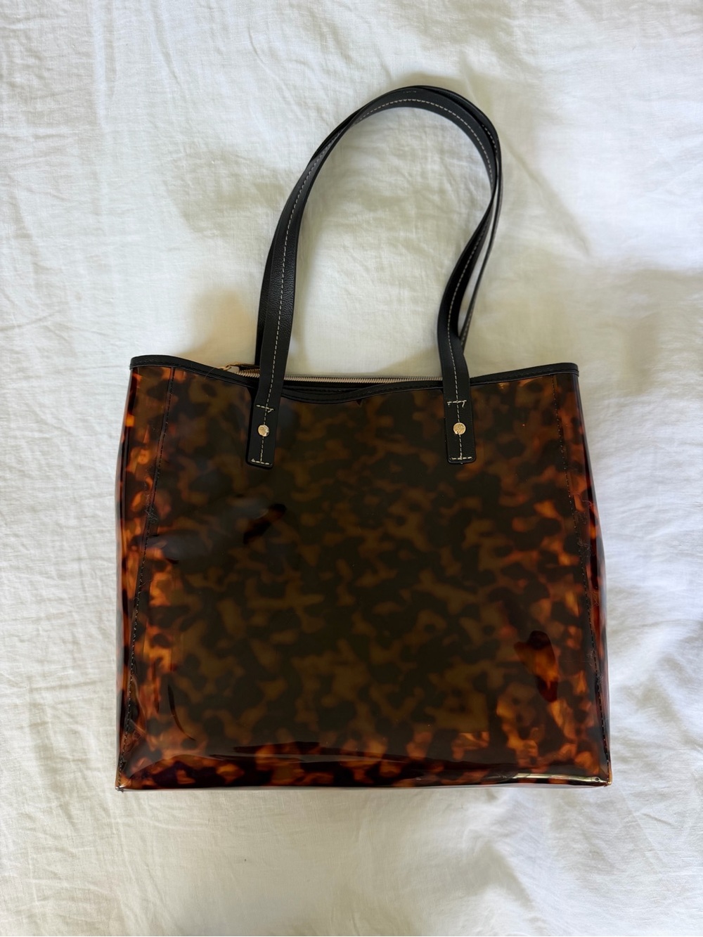 Stephanie Johnson Piper Tortoise Transparent Jelly Tote